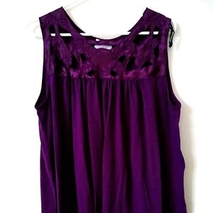 Robin K. Purple Top Sz L